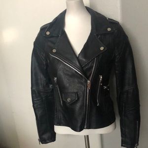 Blank NYC Faux Leather Vegan Biker Moto Jacket